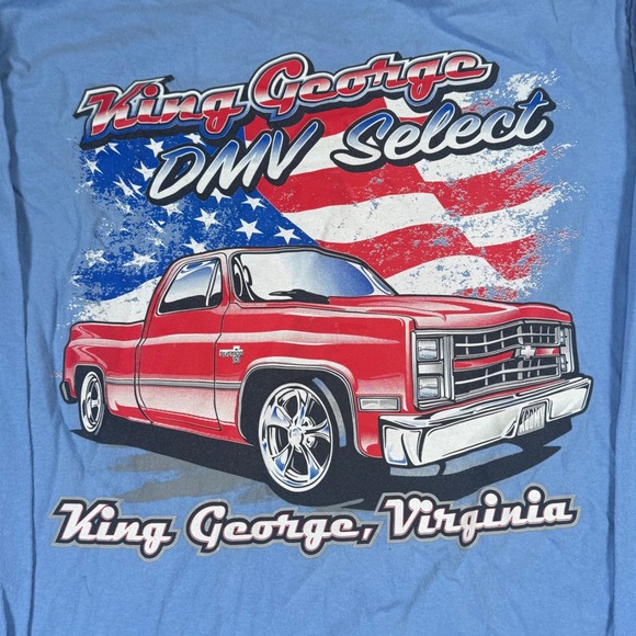 King George DMV Select Truck Show Graphic Long Sleeve T Shirt - Size M - Picture 2 of 9